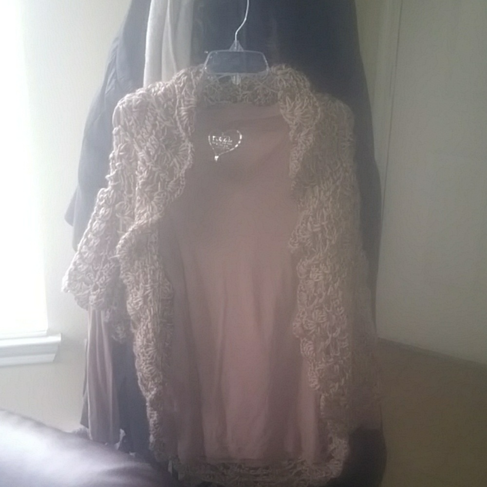 Long sleeve thin shirt with matching quilted sweat